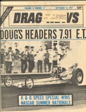 Drag News-9/15/1967-En-têtes de Doug 7,91 E.T. couverture-1967 Vol.13 #12-VF-NHRA/AHRA