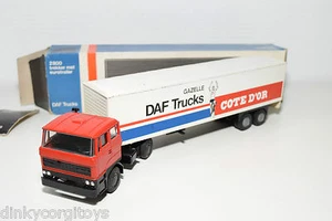 LION CAR DAF 2800 TRUCK WITH TRAILER GAZELLE DAF TRUCKS COTE D'OR EXC. BOXED - Picture 1 of 7