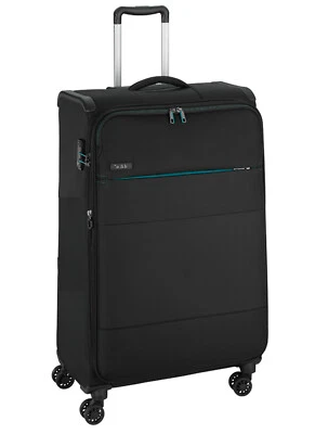 Leichter 2,2 kg Bordgepäck Reisetrolley Koffer 4 Rollen 58 cm Schwarz Bowatex - Bild 1 von 4
