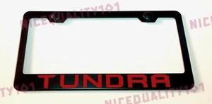 Toyota Tundra Stainless Steel Black Finished License Plate Frame Holder - Bild 1 von 1