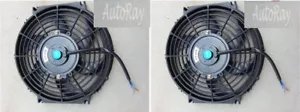 2* Universal 10 inch 12V 120W Electric Cooling Fan Thermo Fan + Mounting kits - Picture 1 of 5