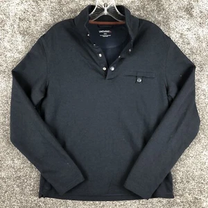 UNTUCKIT Men's Parkson 1/4 Snap Cotton Blend Pullover Sweater Size Small Blue - Picture 1 of 11