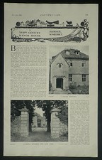 Hassage Manor House 1929 2 Page Article 7276