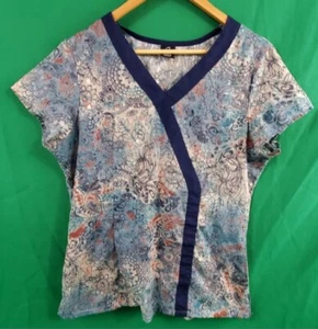  BARCO Women's Embroidered Stitch Scrub Top Nurse Medical No Tags See Pics - Picture 1 of 13