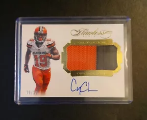 #8/25 Corey Coleman Rookie Auto RPA 2016 Panini Flawless Baylor Autograph Browns - Picture 1 of 2