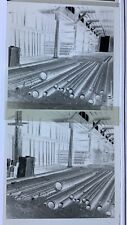 Original Photo Negative Lot Of 4 Oil Rig Well Drilling Pipes And Plant Area PA?