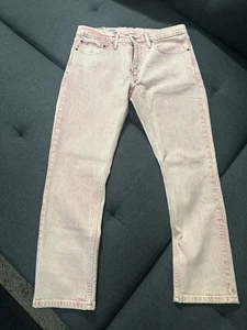 Levi’s 511 Slim Jeans Men Pink Washed New NWT - Picture 1 of 10