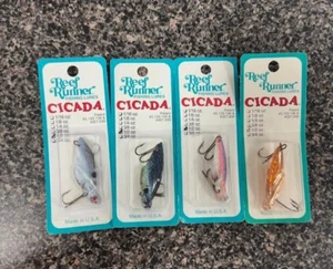 * THE REEF RUNNER * CICADA 1/2 OZ ' LOT OF 4 '- JIGGING/TROLLING/CASTING - Picture 1 of 2