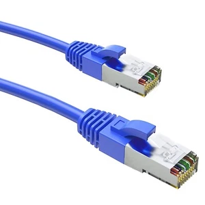 MaanBey Cat7 Ethernet Cable RJ45 LAN Cable ALL SIZES Blue - Picture 1 of 7