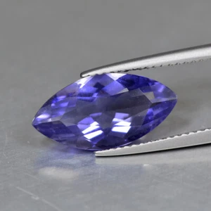 3.41Ct Genuine Loose Gemstone Eye-popping Unheated Intense Blue Iolite - Picture 1 of 1