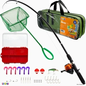 Kids Fishing Pole 40 Pieces Combo Set - Fully Fishing Equipment - Picture 1 of 10