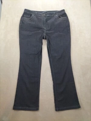 Jeans Women's Size 16 Black Bootcut Flare 29"L Lightweight Stretch High Rise Mom - Image 1 of 4