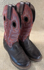 Stivali uomo Durango western castagno cremisi cowboy taglia 8,5 - Foto 1 di 11