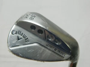 New RH Callaway Jaws RAW Chrome 58* 58.12X Lob Wedge LW DG Spinner Steel - Picture 1 of 4