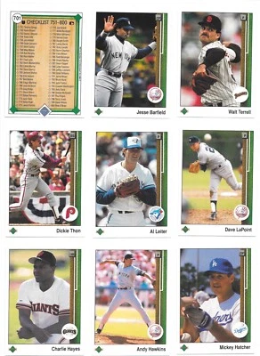 1989 Upper Deck High # Series Baseball Trading Cards #s 701-800 / Choose / mb29 - Image 1 of 4