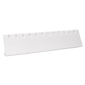 3 Sizes White Leatherette Earring Pendant Necklace Display Stand Holder Organzie - Picture 1 of 18