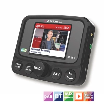 27156 ALBRECHT DR 56C Digitalradio Adapter DAB+ Neu jetzt Vollbild Farbdisplay - Bild 1 von 3