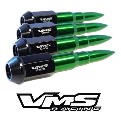20 tuercas de bala de acero True Spike 112 mm 1/2" verde para Dodge Jeep Plymouth Foto 1 de 4
