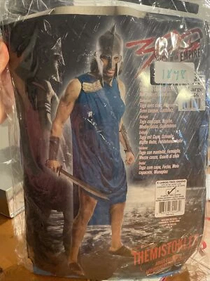 Spartan Costume Adult 300 Themistocles Greek Warrior Halloween Fancy Dress - Image 1 of 3