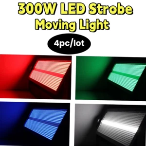 4pc/DJ Equipment LED Moving Head Strobe Stage Light DMX RGB 3in1 Strobe Lights - Picture 1 of 8