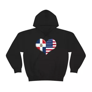 Sudadera con capucha dominicano estadounidense orgullo latinoamericano bandera dominicana bandera de EE. UU. - Imagen 1 de 28