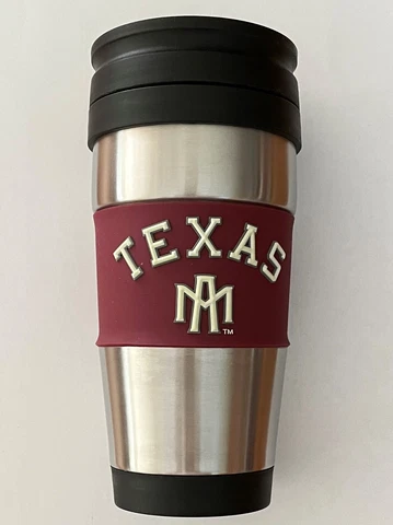 NCAA Texas A & M Aggies Stainless Steel Travel Coffee Mug Cup Tumbler 16 oz 2nd Cover