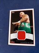 WWE Brodus Clay (TYRUS) 2012 Topps Authentic Event Worn Shirt Relic Card Red