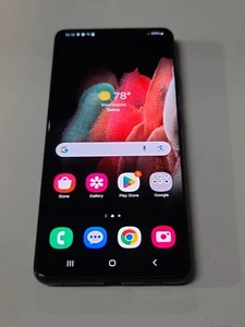 Samsung Galaxy S21 Ultra 5G SM-G998U, 128 GB,Black,UnlK,LCD Spot, Fair Con:QA840 - Bild 1 von 9