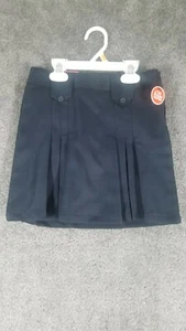 French Toast Girl Sz S Front Pleated Skirt Blue NWT Casual School Uniform Solid - Picture 1 of 7