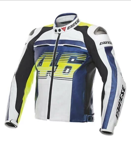 Motorrad Rindsleder Rennjacke mit abnehmbarem CE Aromuar. - Bild 1 von 4