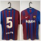 #5 (Busquets) Barcelona Medium 2021/22 Home Football Shirt Nike Good Condition