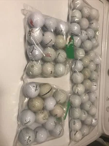 Lot Of 60 Assorted Golf Balls (Nike, Top Flute,  Callaway, Spalding, And More) - Picture 1 of 6