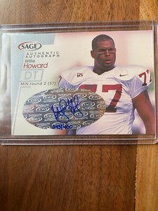 A44,492 - 2001 SAGE Autographs Silver #A24 Willie Howard/400