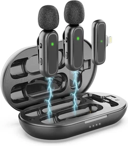 Sunity K61 Professional Wireless Duo Lavalier Lapel Mic USB-C Lightning RRP: £40