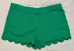 Crewcuts Green Scalloped Shorts Size 14 - Picture 1 of 1