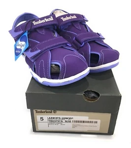 Timberland Kids Adventure Seeker Closed Toe Sandal Purple Girls Size 5 - Picture 1 of 5