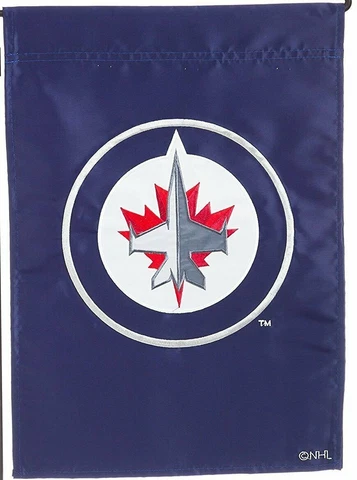 Winnipeg Jets EG Premium 2-sided Garden Flag Banner Applique Embroidered Hockey Cover