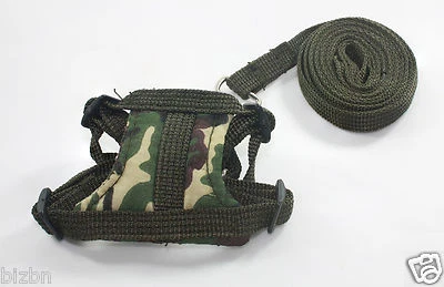 Dark green Leashes lead pet soft harness small pet Set guinea rat Hamster Ferret