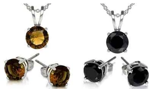 AamiraA 3.00 CTW Crystal Necklace and Earrings Set with Swarovski Elements - Bild 1 von 5