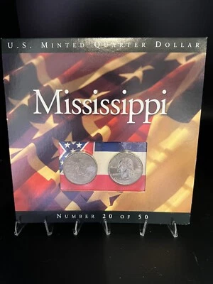 US Minted Quarter Dollar Mississippi Number Coin Set Sealed 20 Of 50 Lot 1273 - Image 1 of 4