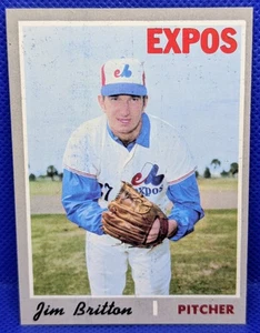 James Britton 1970 Topps Baseball #646 Montreal EXPOS - Imagen 1 de 3