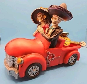 2 figuras del día de muertos en decoración del hogar del coche - Imagen 1 de 8