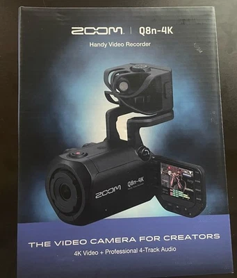 Zoom Q8n-4K Handy Video Recorder 4K Ultra HD Quality, High Sound 24BIT/96KHZ - Image 1 of 4