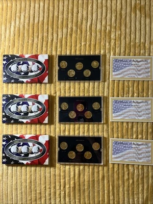 1999, 2000, 2001 Gold Edition State Quarter Collections - Image 1 of 4