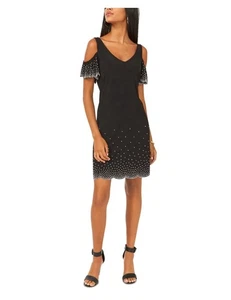 Msk Cold-Shoulder Beaded Dress - Picture 1 of 3