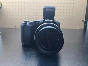 Nikon COOLPIX L320 16.1MP Digital Camera Black  26X Optical Zoom Wide W/ SD Card - Picture 1 of 6