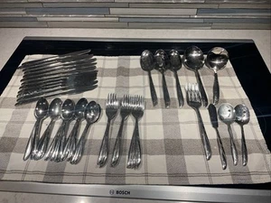 Oneida Community TWIN STAR Stainless 53 tlg Set MCM Atomic Starburst - Bild 1 von 5