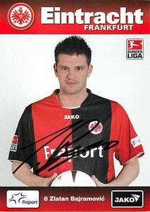 Zlatan Bajramovic Original Autogrammkarte Eintracht Frankfurt - ca.10cm x 15cm - Picture 1 of 2