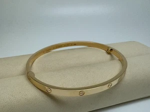 CARTIER Love Armreif kleines Modell 18kt Gelbgold Größe 18 LP 5.300€ - Bild 1 von 2