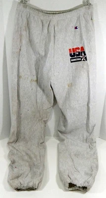 Calça de viagem cinza emitida para jogos de basquete Team USA XL 463 - Imagem 1 de 4
